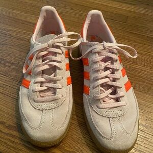 Adidas Women's light pink and Orange Sneakers